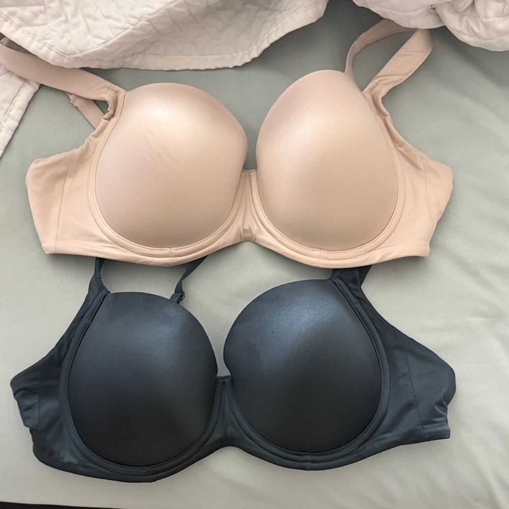 2 Soma dark teal and Beige Bra Set